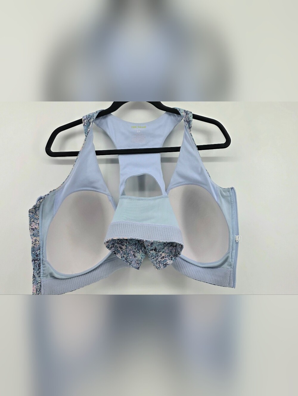Tek Gear Ultrastretch Front Zip Racerback Sports Bra Bundle â Gym Plus Size 3X - Picture 13 of 17